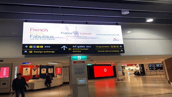 Airport information led display