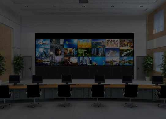 security monitoring center huge led video wall