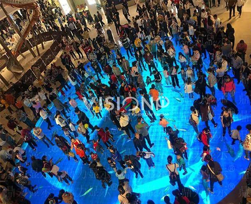 led dance floor shopping mall