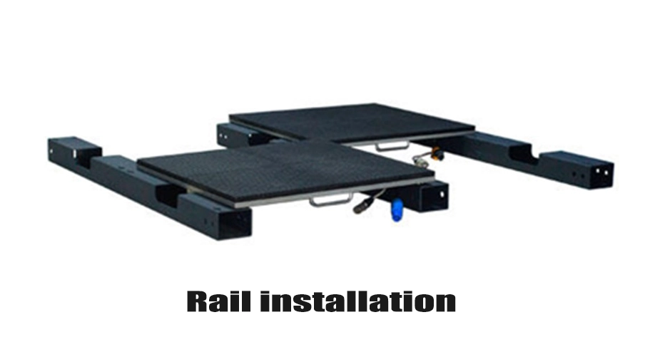 led floor rail installtion