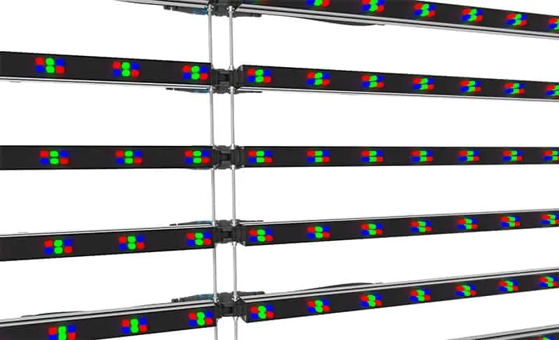 led strip facade display