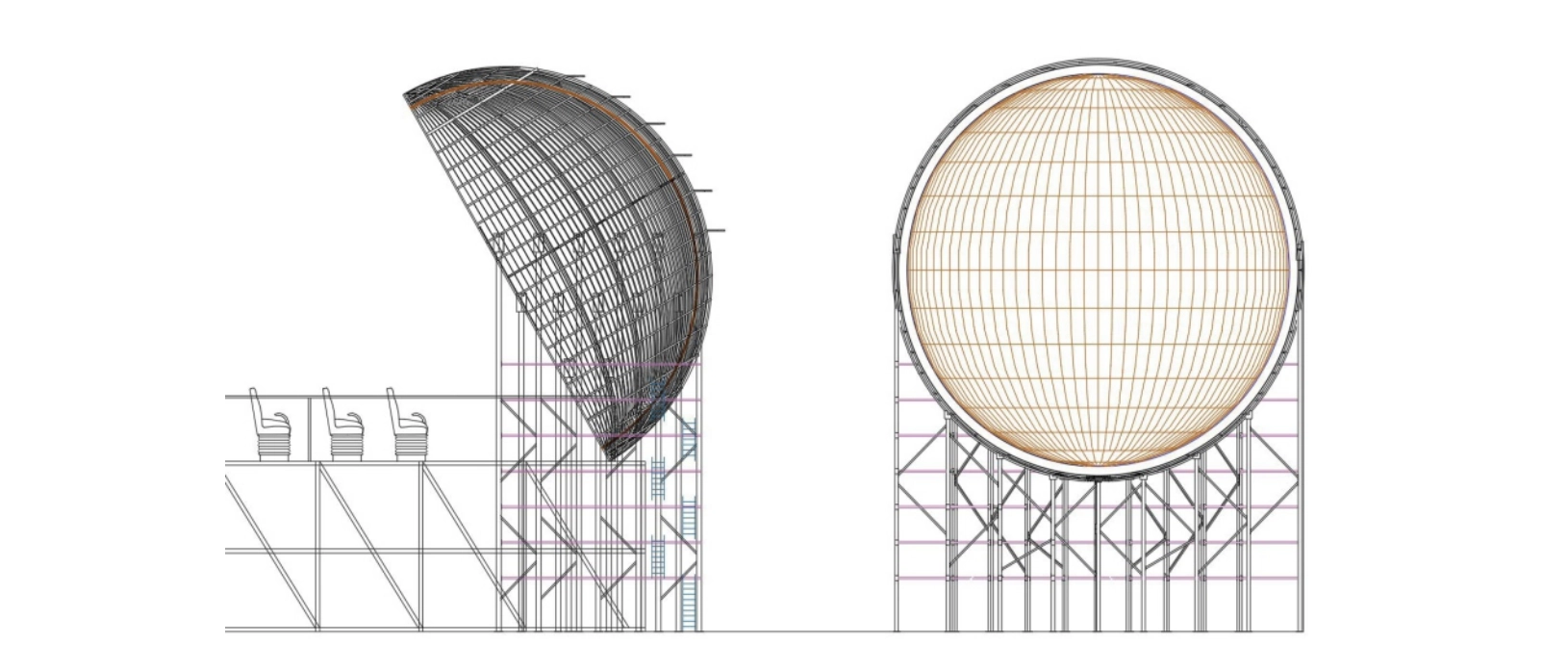 led dome theater cusotmized factory