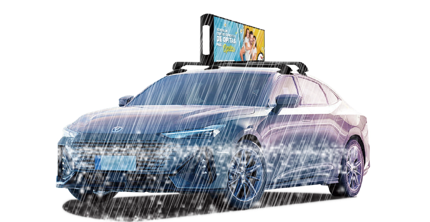 waterproof ip65 taxi top led display
