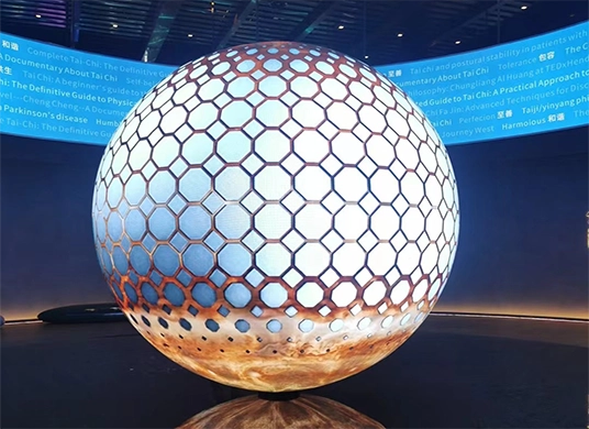 footabll spherical led display