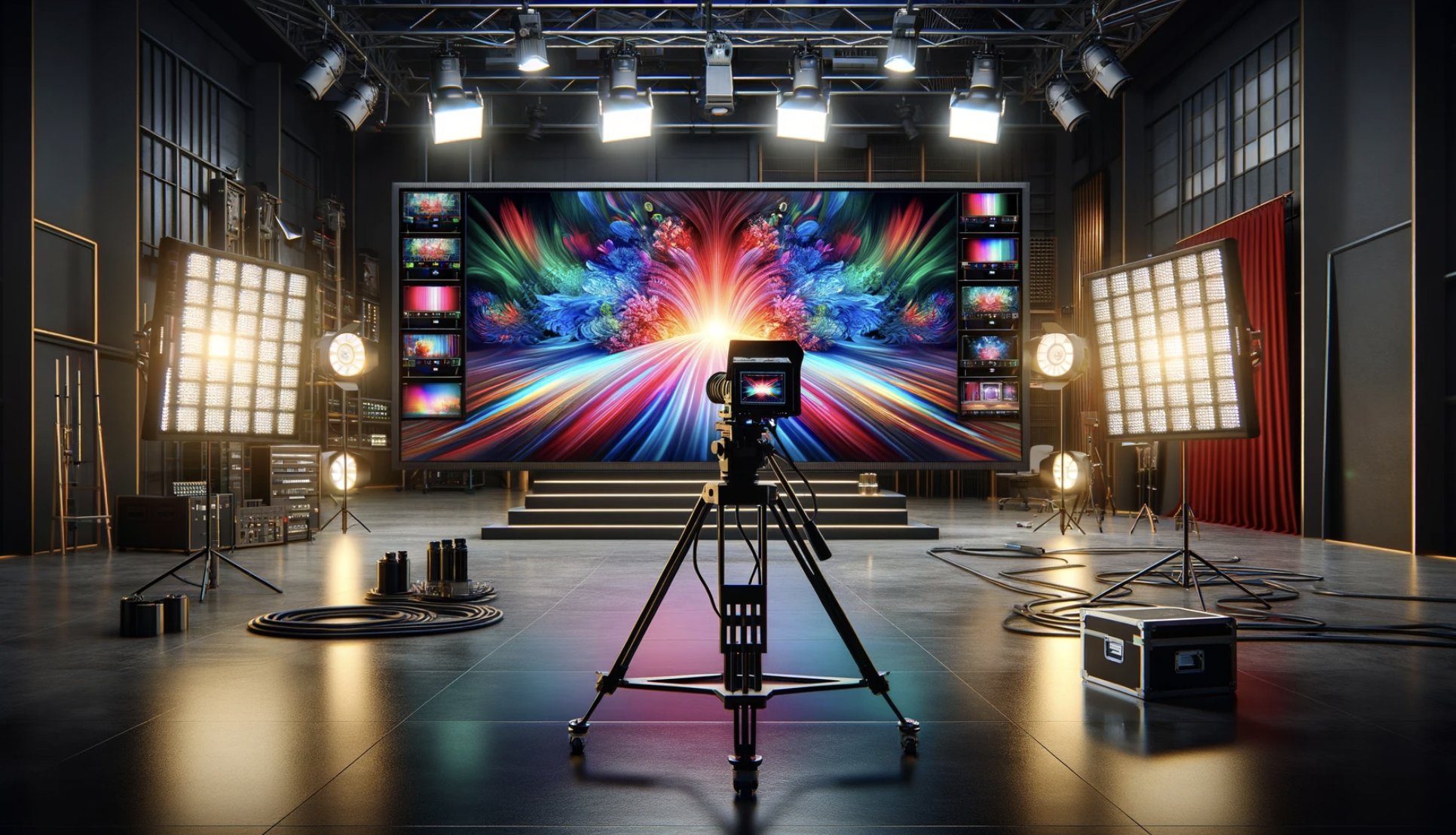 7680hz led display for studio