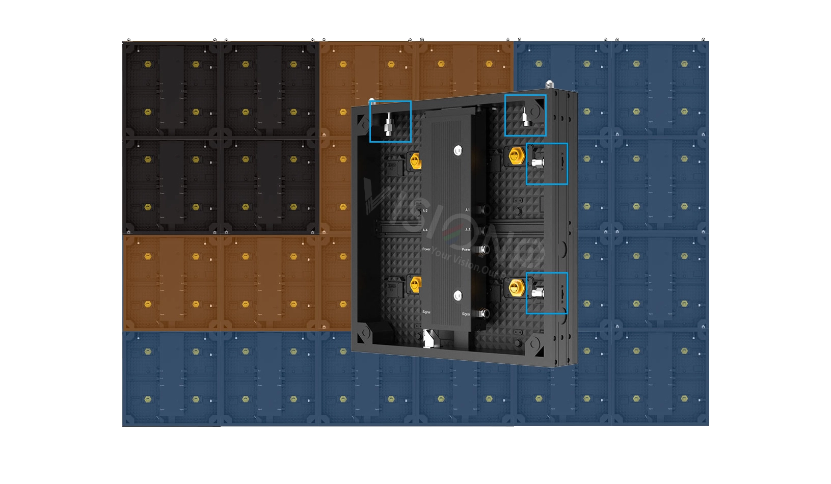 Outdoor 2.5 led display front service