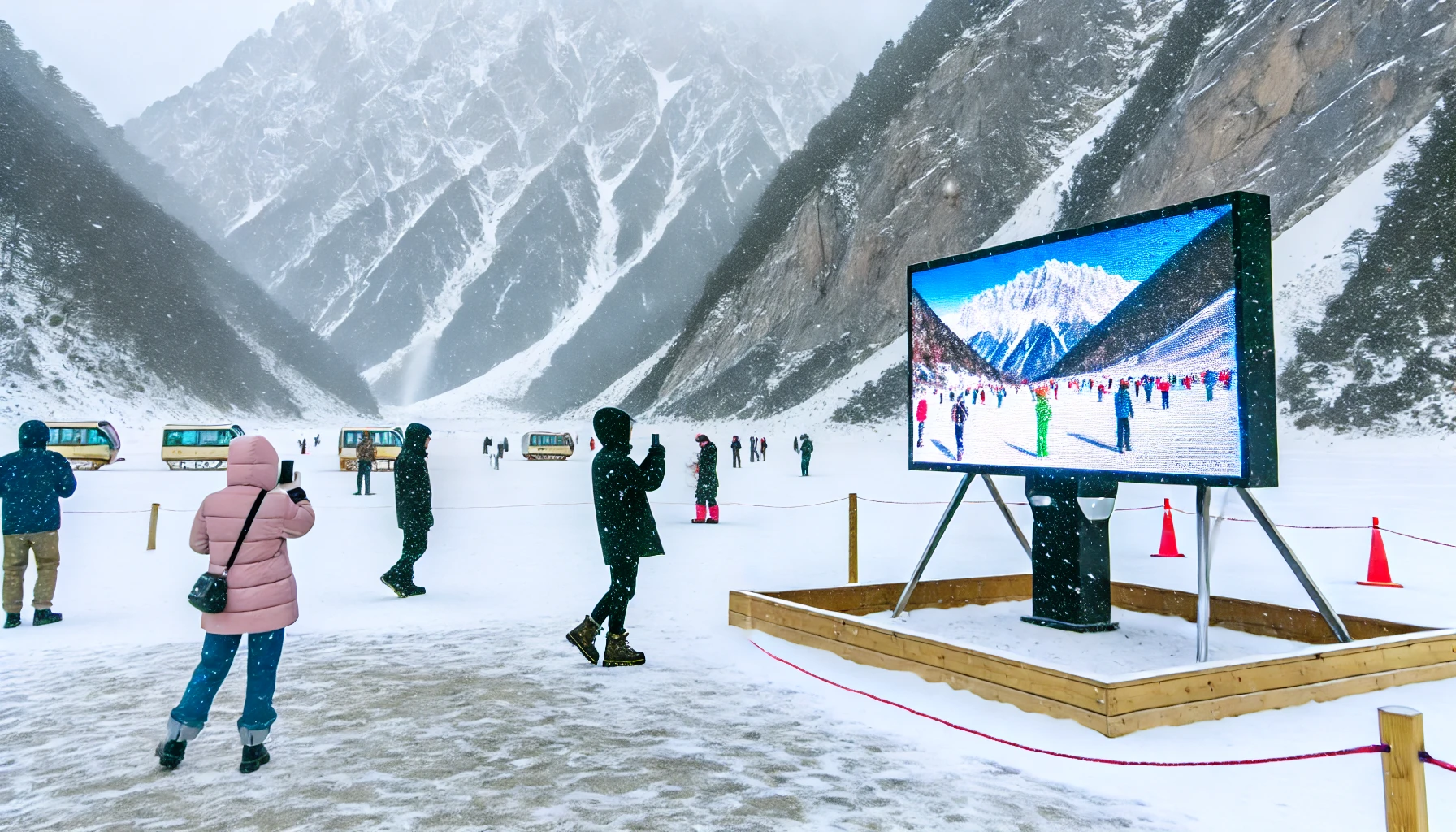 led display in extreme cold weather