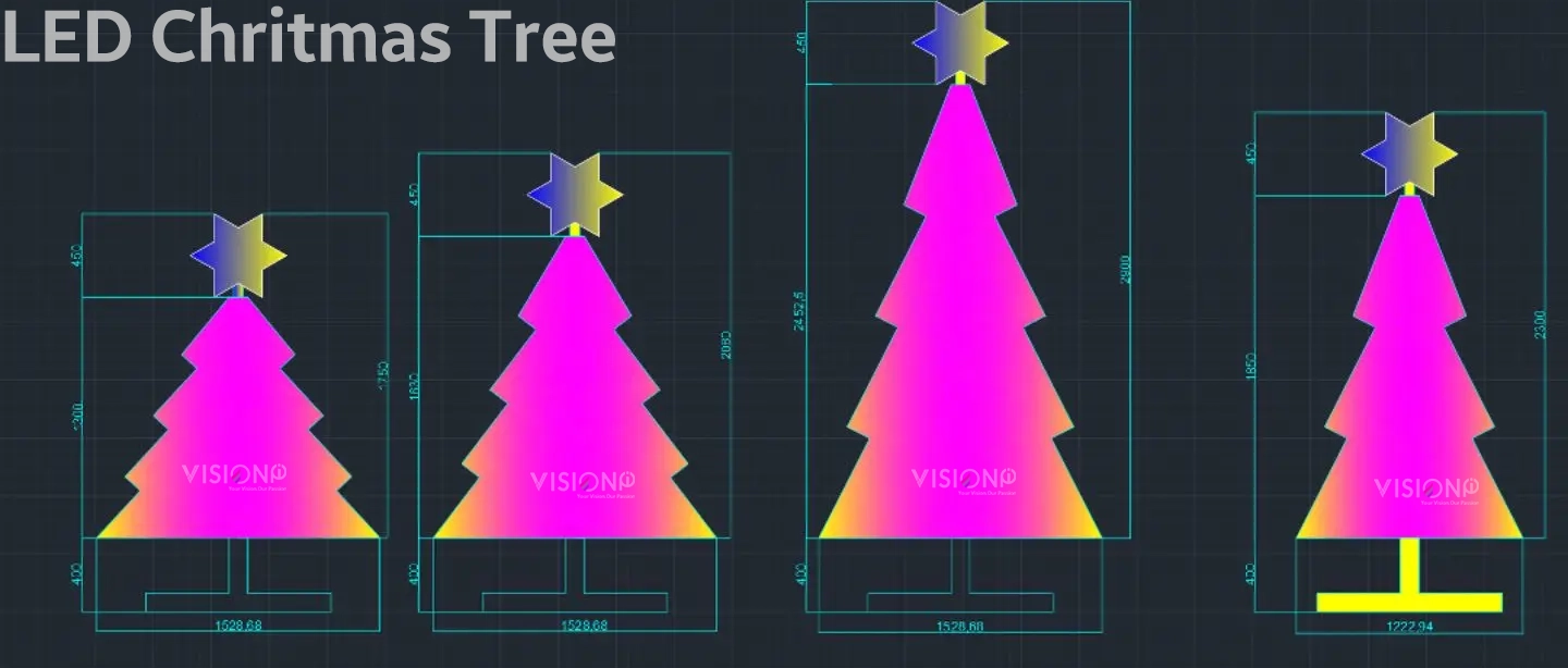 CHRISTMAS LED TREE DISPLAY DESIGN