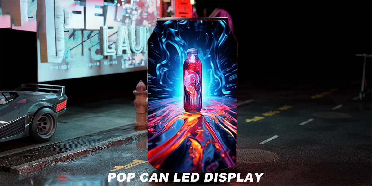 POP CAN LED DISPLAY BOTTLE