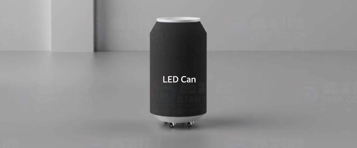 soda coca cola tin can shape led screen bottle