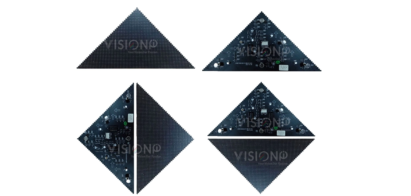 triangle led modules for christmas tree led display