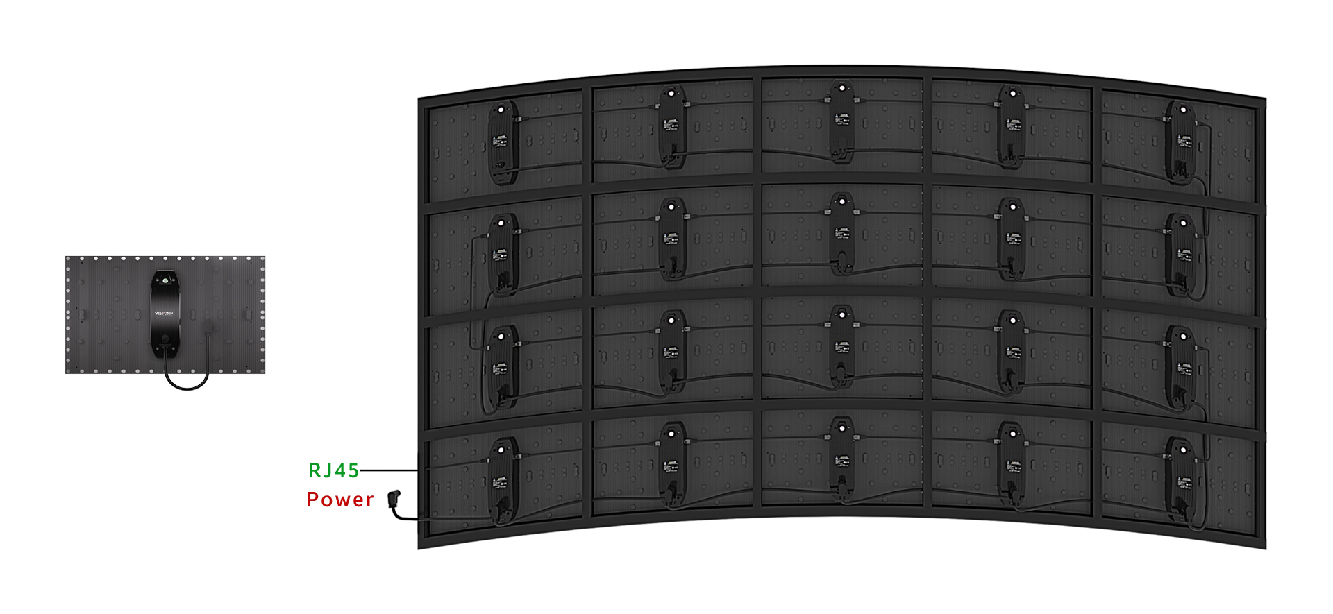 all in one flexible modules soft led panel 480x320mm