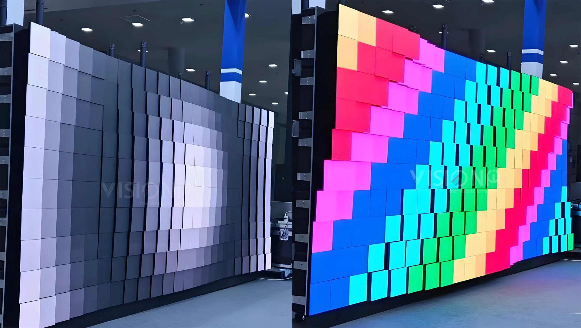 kinetic led display for event rental exhibition