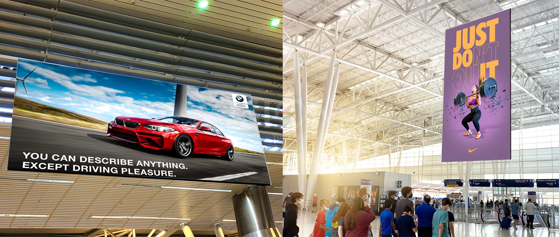 airport led display single and double sided