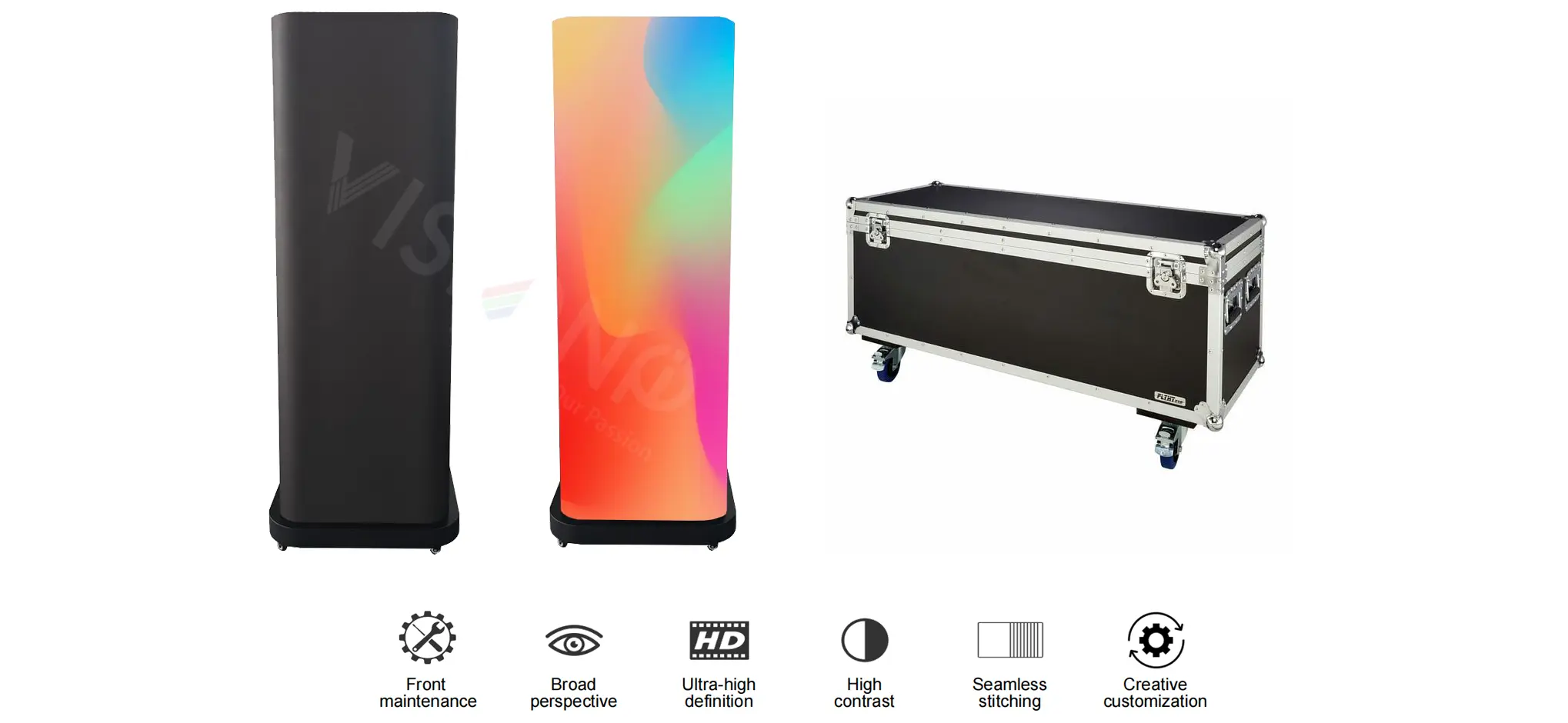 led column display rental event .webp led column display rental event .webp