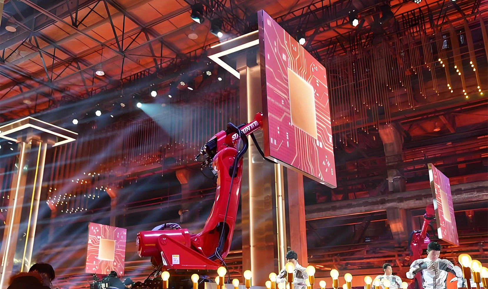 robotic arm led screen for stage show robotic arm led screen for stage show