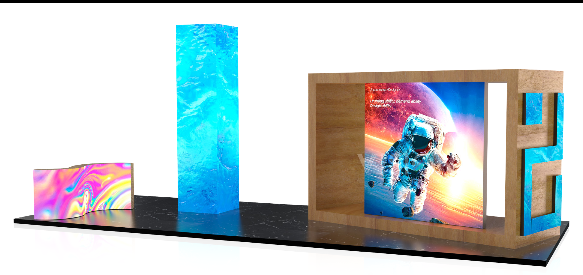 indoor 750x250mm 500x250mm 1000x250mm led screen