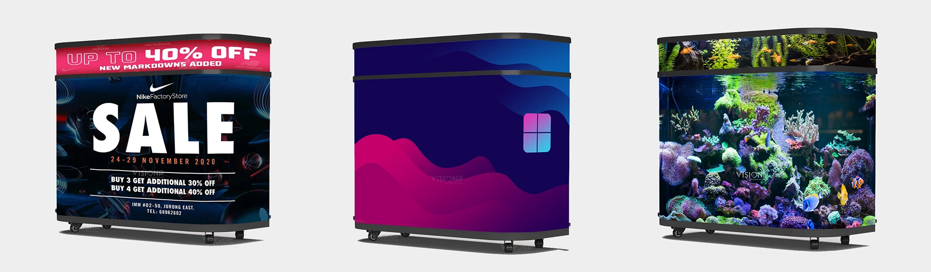 front desk reception counter led display shopping mall front desk reception counter led display shopping mall