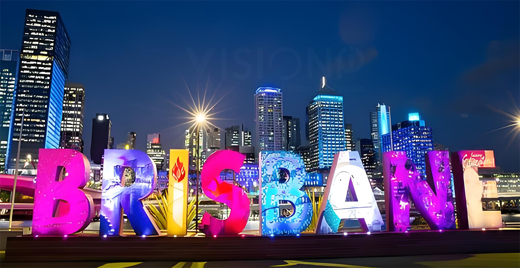 outdoor customized letter shape led display