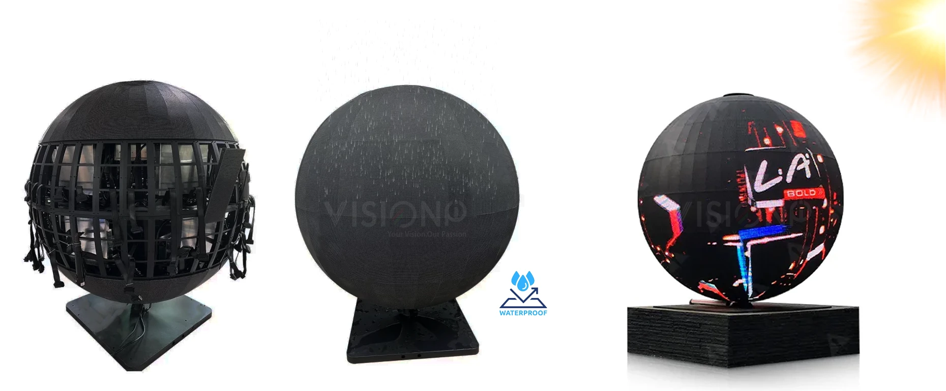 outdoor led sphere display waterproof outdoor led sphere display waterproof