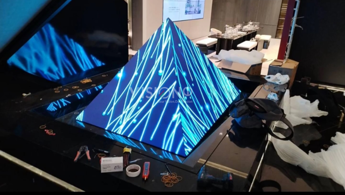 شاشة العرض LED الهرمية