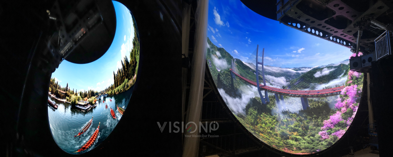 fly theater led dsipaly cupola led immersiva