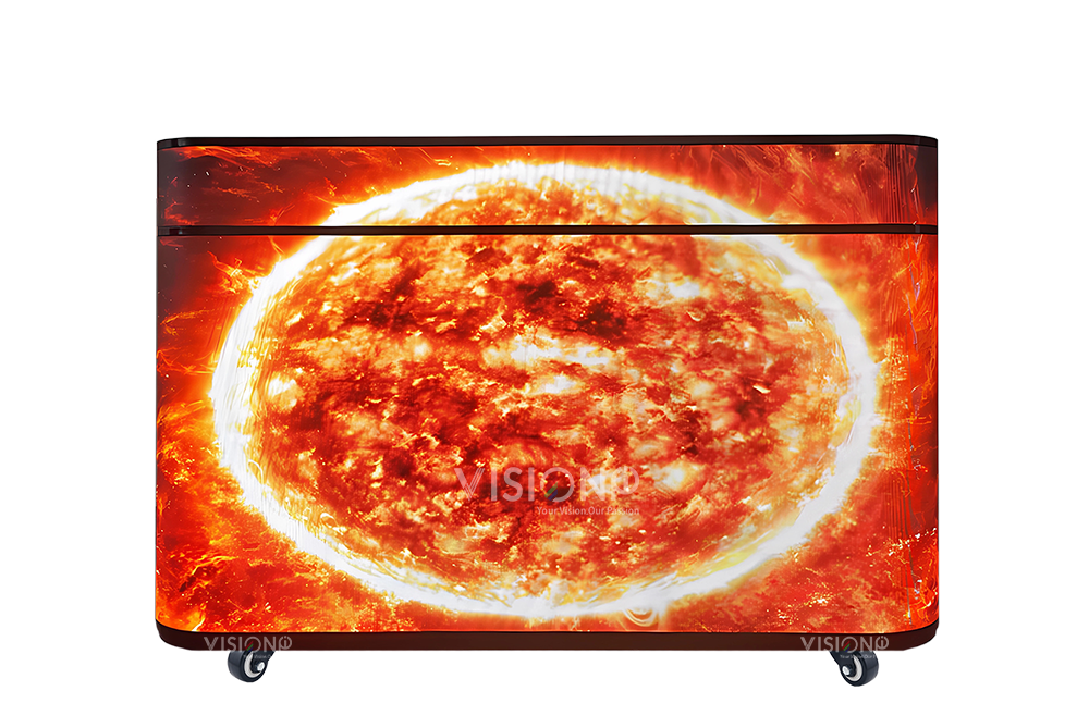 front desk reception counter led display