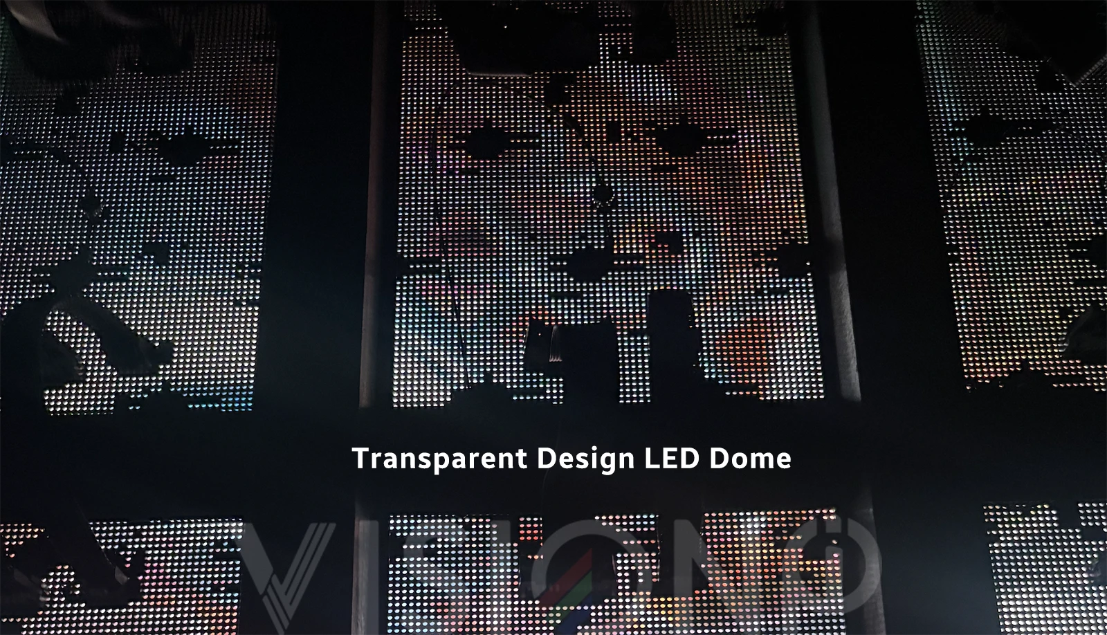 transparent design led dome led display