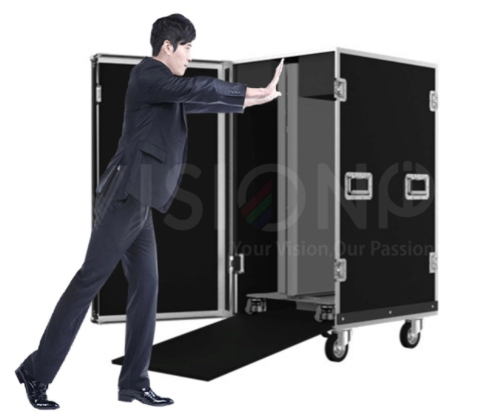 flight case foldabled led poster