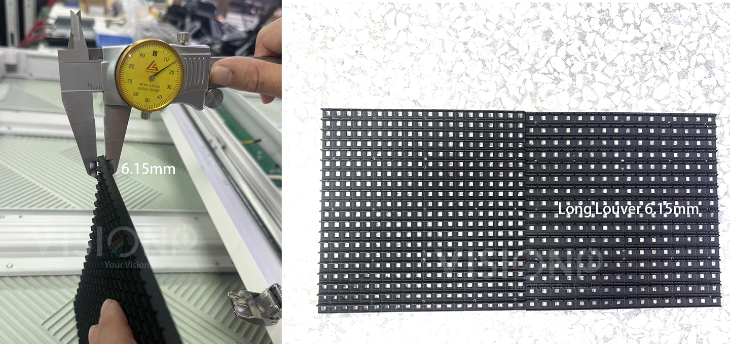 long louver led dispay high contrast 6.15mm long louver led dispay high contrast 6.15mm