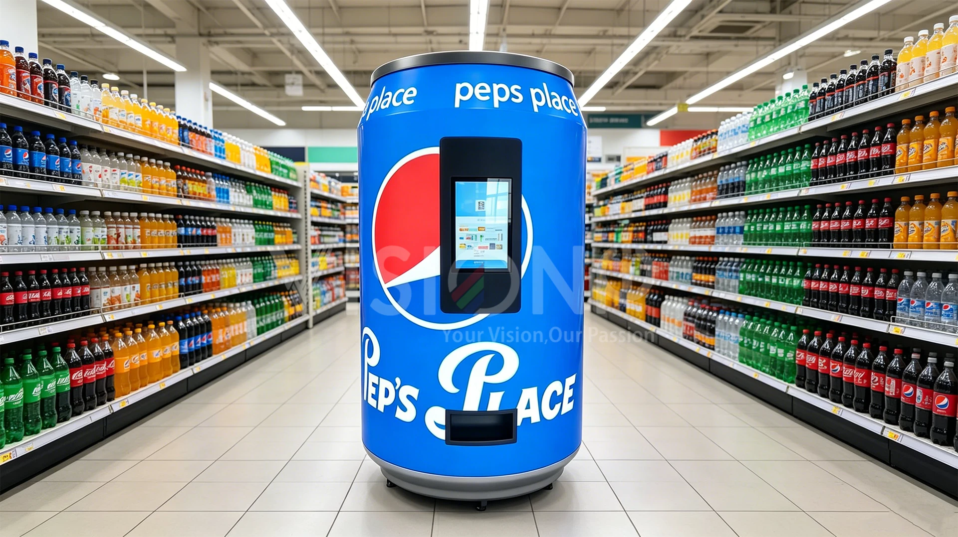 LED vending machine Pepsi
