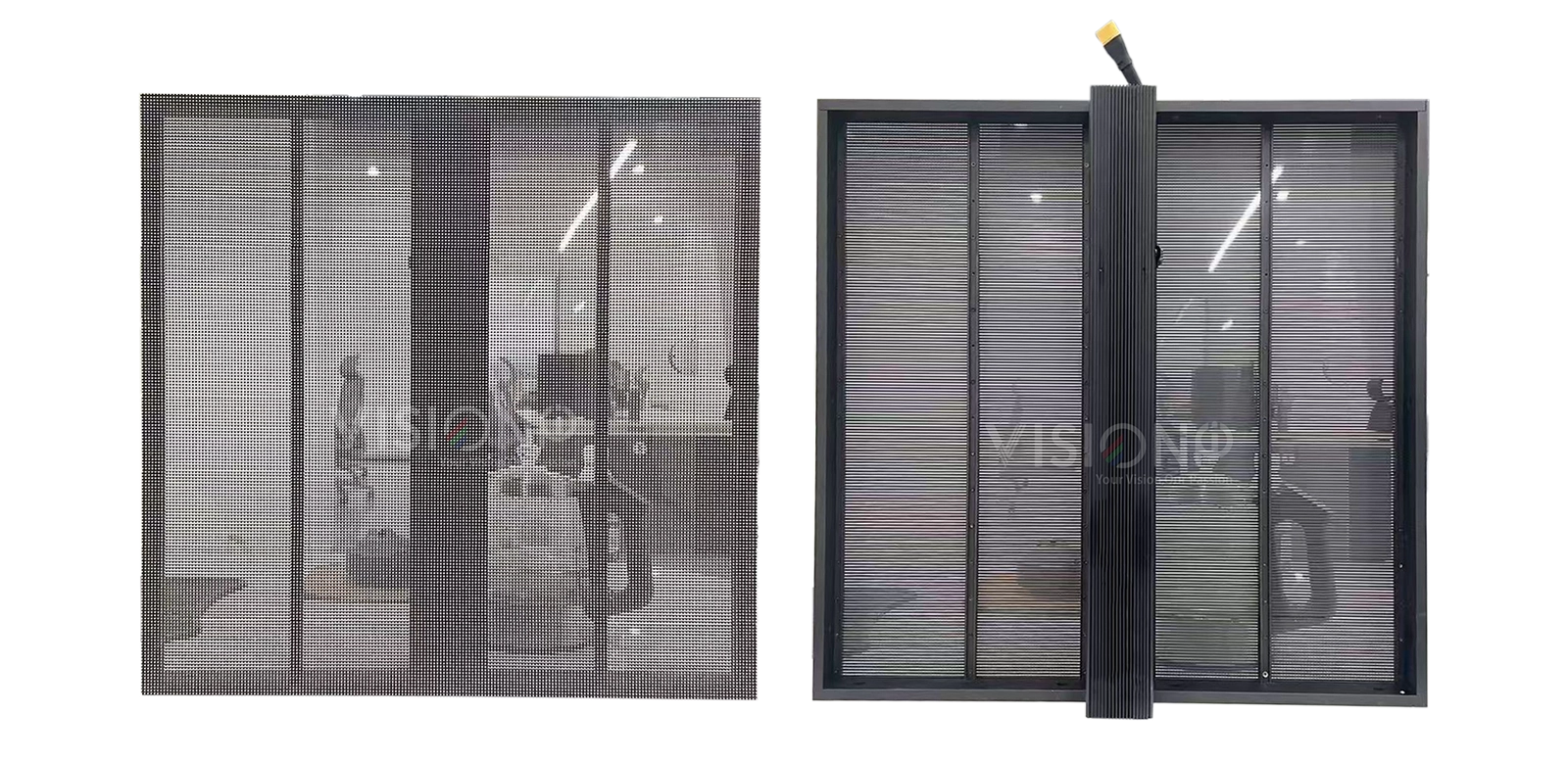 High resolution fine pitch P2.6-2.6 transparent LED display, high transmittance transparent glass LED screen for mall store window advertising High resolution fine pitch P2.6-2.6 transparent LED display, high transmittance transparent glass LED screen for mall store window advertising