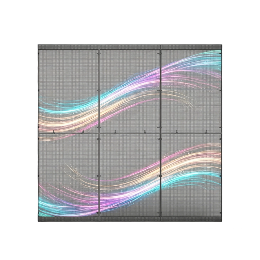 holographic transaprent rental led display