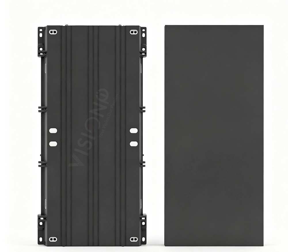 Flexible MIP LED modules die-cast aluminum cabinet for customizable curved and convex LED display screen