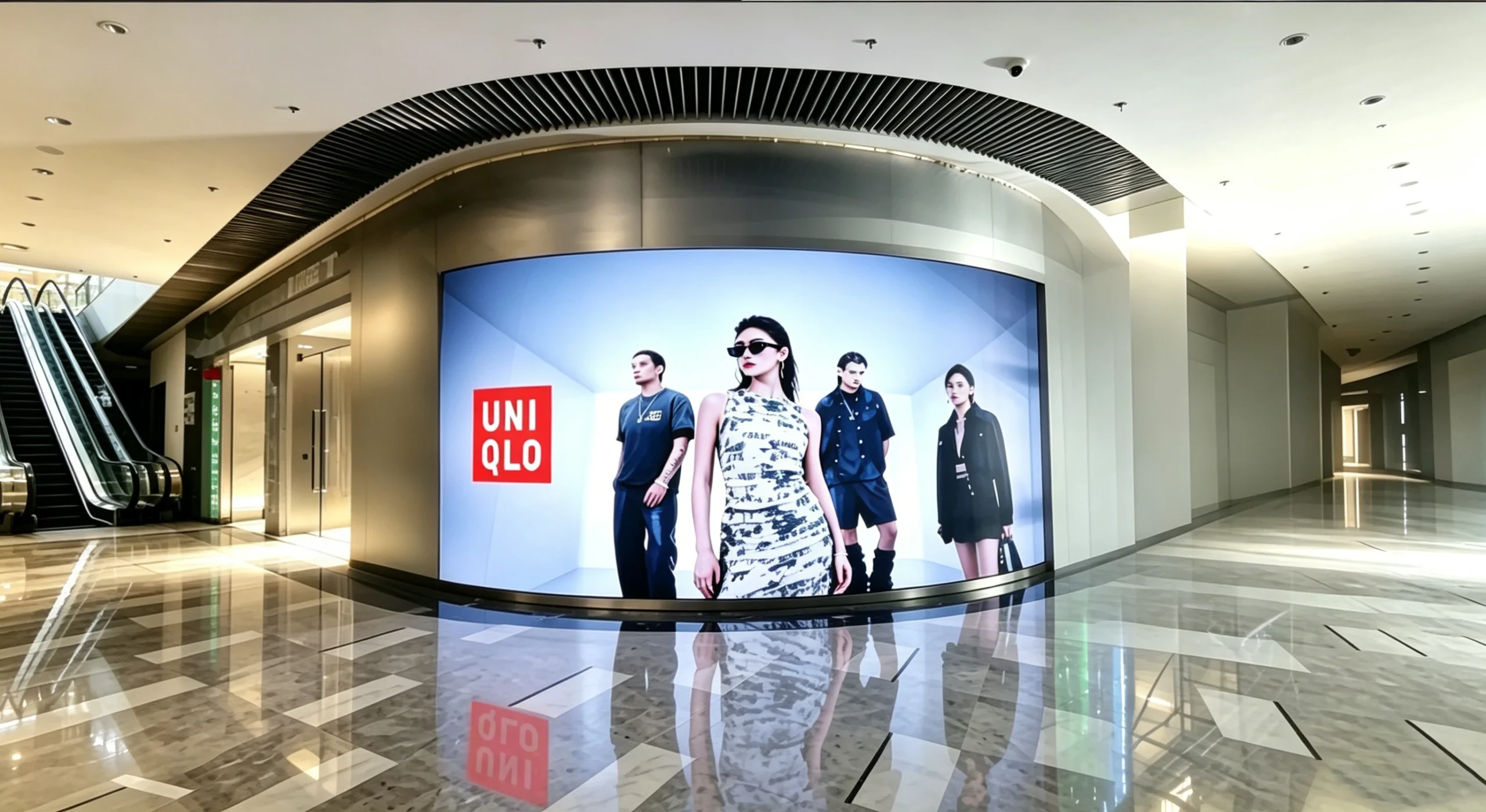 concave cob led display screen