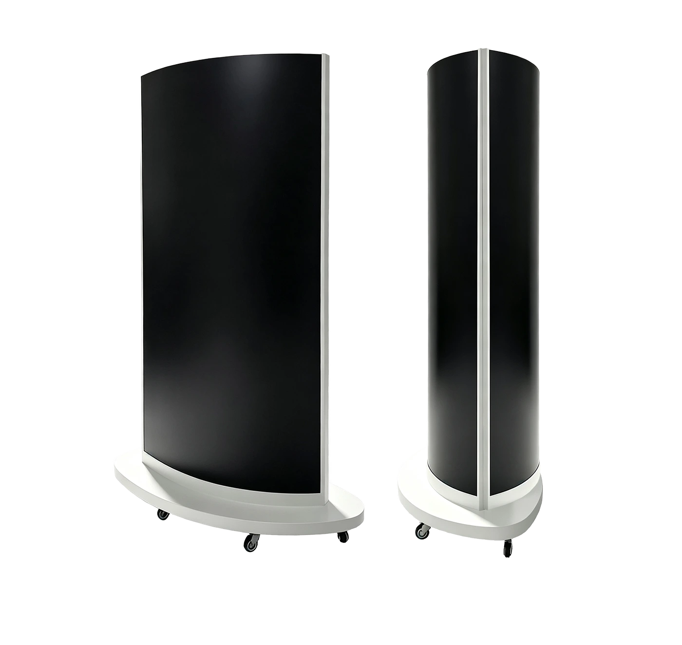 double sided convex curved led poster display