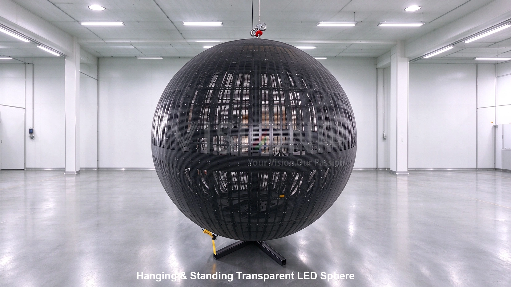 hanging and standing on ground transparent led sphere display for stage hanging and standing on ground transparent led sphere display for stage